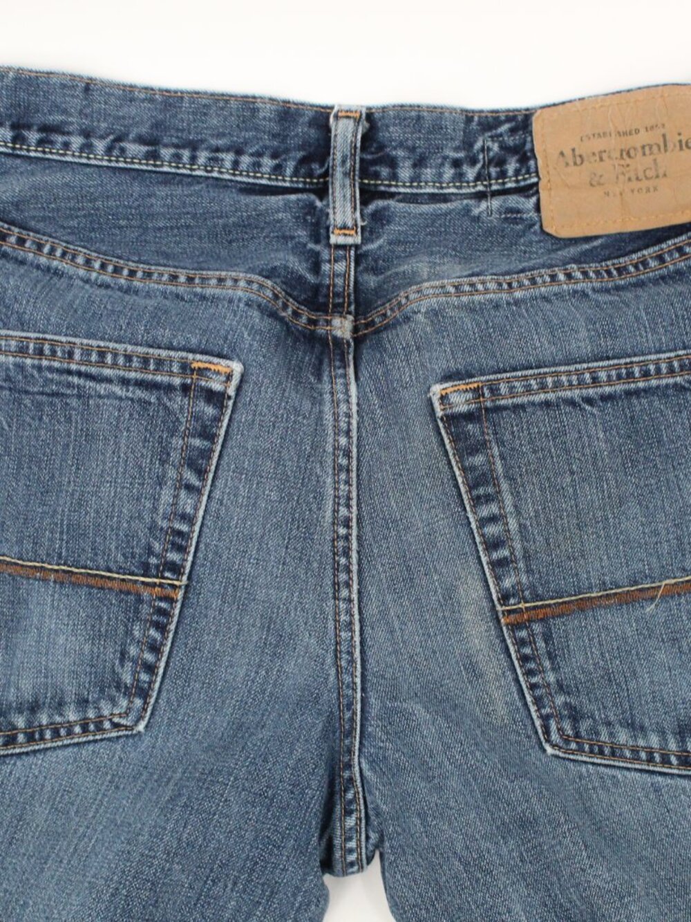 Vintage Abercrombie & Fitch Mens Jeans 31 x 32 Grunge Distressed Button Fly - Picture 7 of 8
